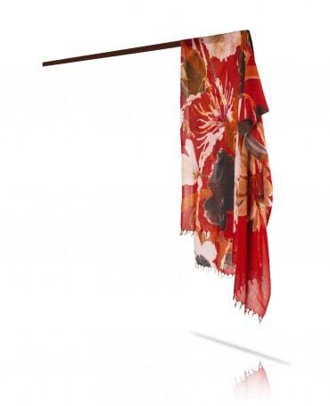 Палантин Женский W40-LA.PEINTURE/ROUGE